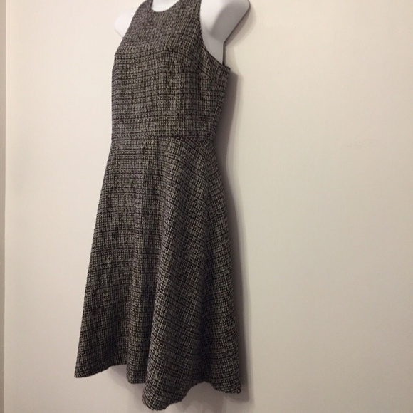 Banana Republic Women's Jumper Dress Tweed Sleeveless Lined Burgundy Size 6 NWT - Picture 2 of 16